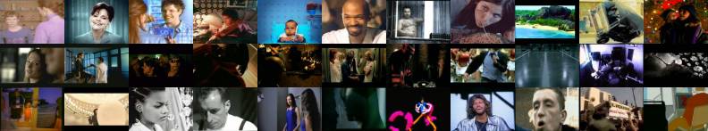 Random Mosaic of Stills at Clipland: find information regarding music videos, movie trailers, tv commercials and short films
